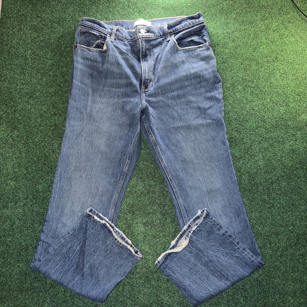 Abercrombie & Fitch 70's Vintage Flare Jeans Women's Size 32W 30L Blue Jeans Y2K